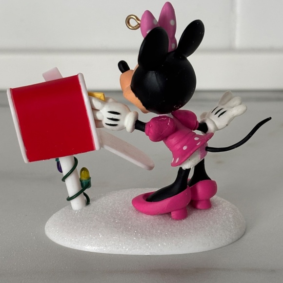 NEW! Disney Minnie Mouse "Letters to Santa" Christmas Ornament Hallmark 2008 - Picture 7 of 8